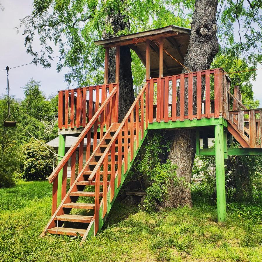 La Casa Del Arbol Villarrica Cabanas-Piscina-Tinajas Εξωτερικό φωτογραφία